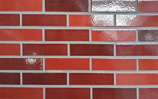 PRO-18-mix1 Глазурованная клинкерная фасадная плитка под кирпич ral 3001 240x71x10 мм