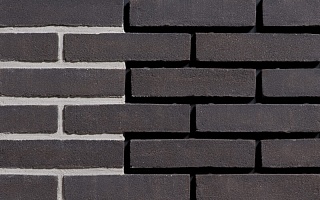 Carbon WF 210\100х25х50 мм, Угловая Плитка из кирпича Ручной Формовки для Вентилируемых фасадов с расшивкой шва Engels baksteen