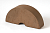 12.201130L Кирпич фигурный полнотелый коричневый (радиальный) Lode BRUNIS F30 гладкий, 250*121*65 мм